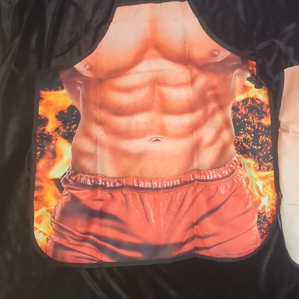 Landisun Muscle Print Aprons